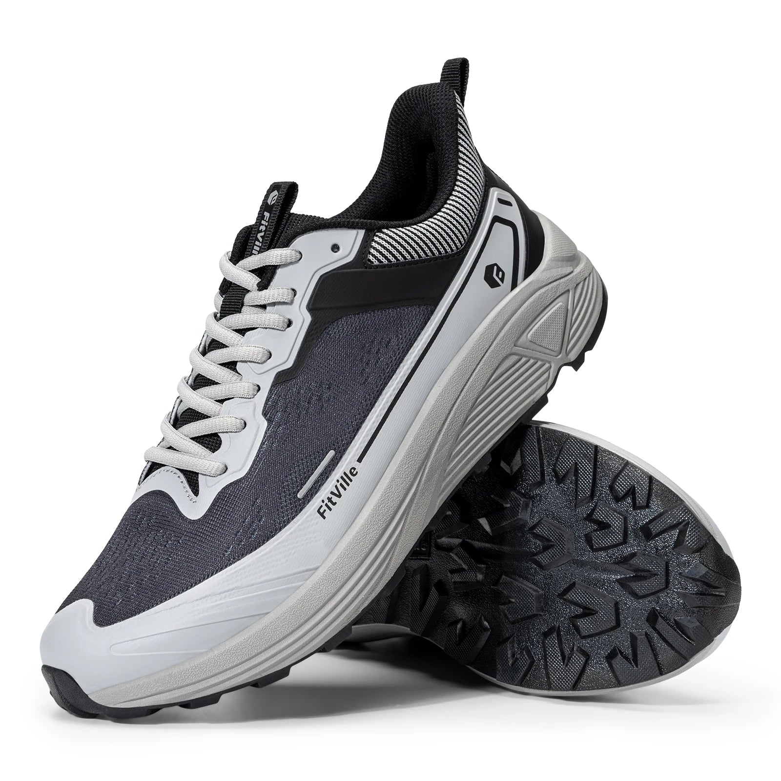 Men's Wide Well-Cushioned And Non-Slip Toe Box Sneakers - Lightweight & Breathable Running Shoes For Swollen feet