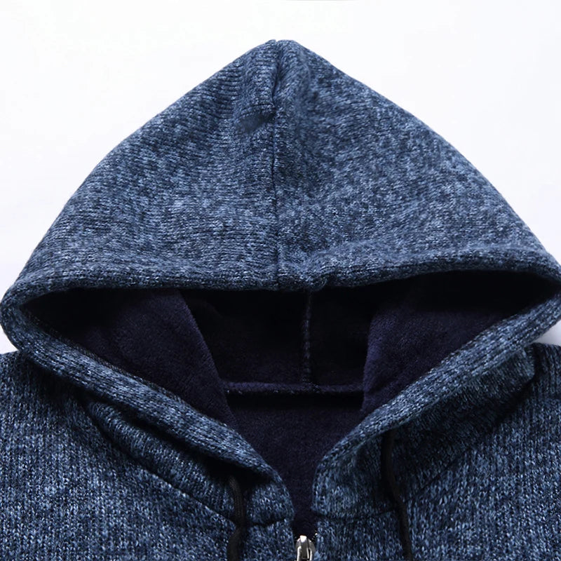 Men's High Quality Hooded Casual Cardigan, Patchwork Jacket, Male Outerwear, and Windbreaker Coats