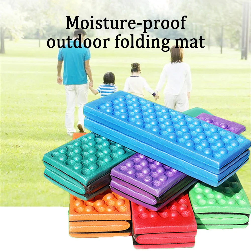 Camp Cushion Outdoor Hiking Massage Mat Camping Training Moisture-proof Pad Honeycomb Massage Mat Park Foldable Picnic Sitting