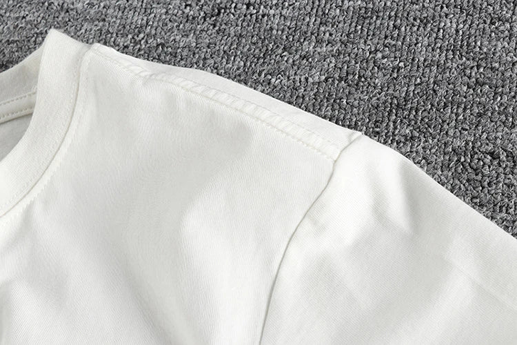 Summer New American Retro Short Sleeve O-neck Face Makeup Printed T-shirt Men's Fashion 100% Cotton Washed Youth Casual Tops