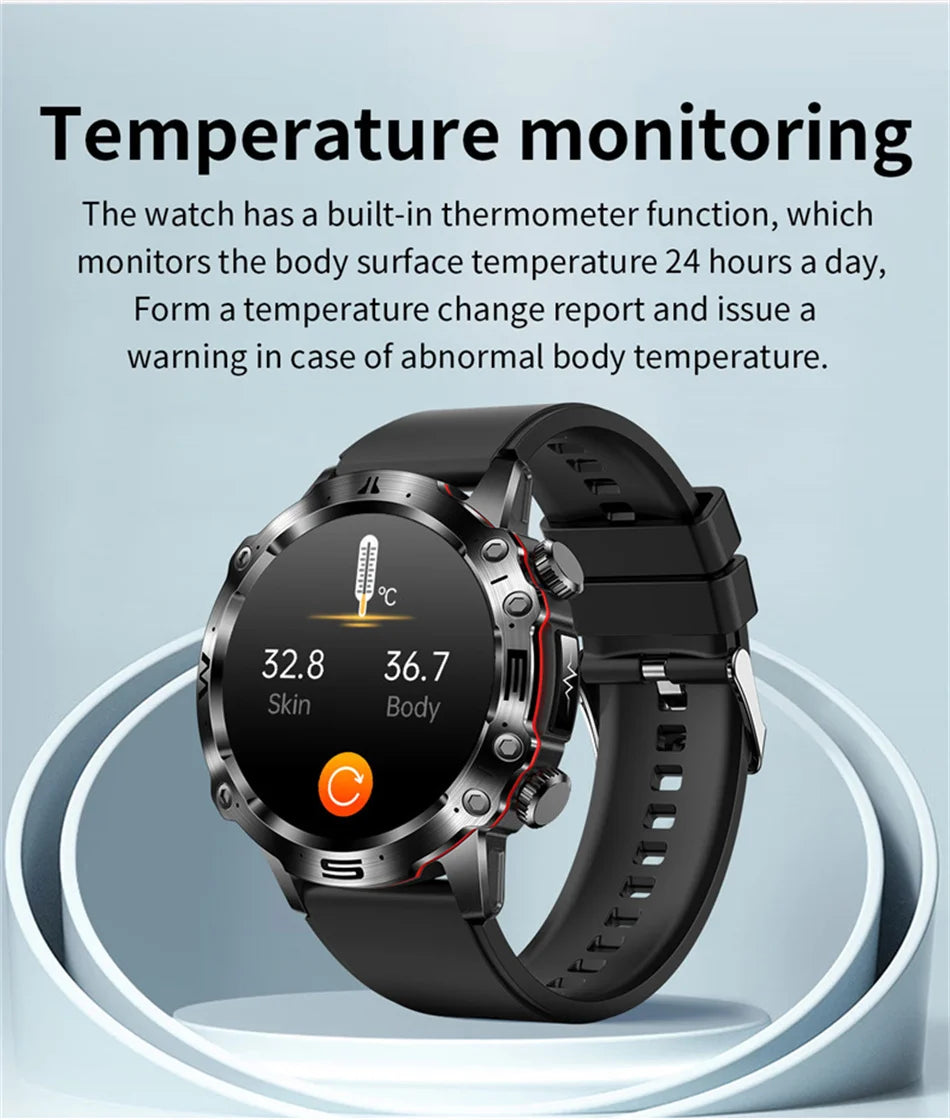 2025 Nieuwe Smart Watch Monitoring Bloeddruk Urinezuur ECG + PPG Fitness Tracker Klok Bluetooth Call Health Smartwatch Voor Mannen