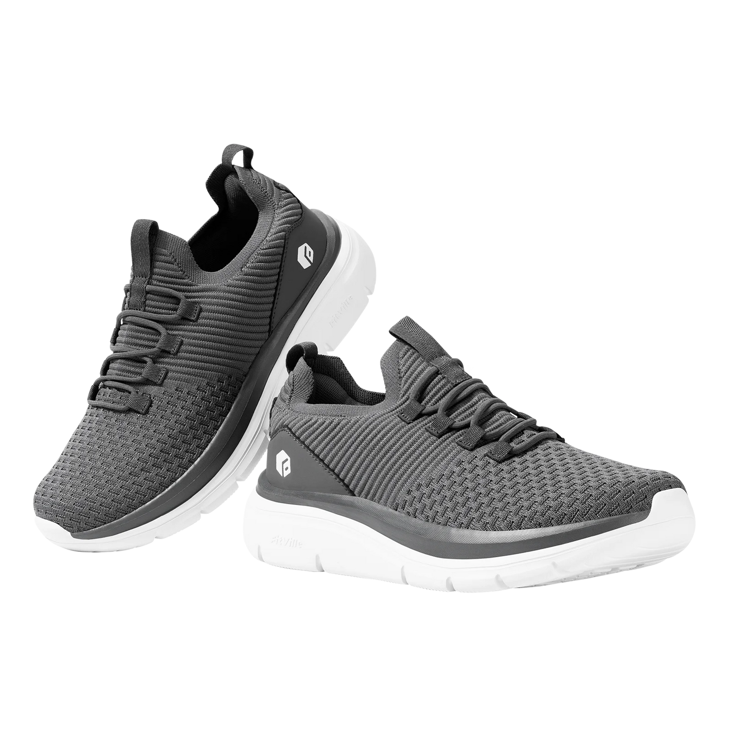 Men's Shoes Slip on Walking Sneakers Lightweight Wide Width for Flat Feet Plantar Fasciitis Heel Pain Relief