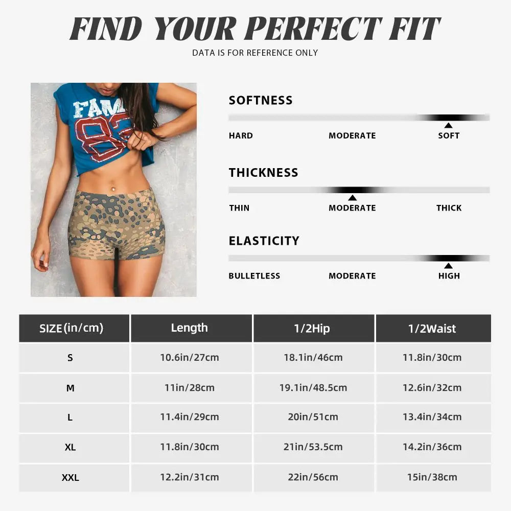 Custom Marpat Camo Workout Volleyball Biker Shorts for Women Woodland Camouflage Gym Yoga Shorts