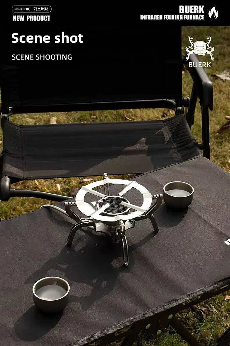 Outdoor Infrared burner Outdoor mini Stove Camping Cooking Ultralight Folding Mini Burner Camp Cooking Supplies