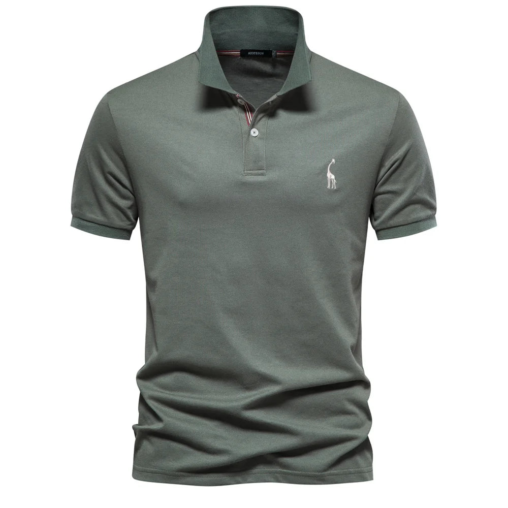 Men's Polo Shirts Cotton Polo Shirts for Men Short Sleeve High Quality Solid Polo Men New Summer Clothing