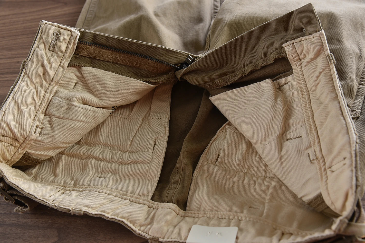 Herfst en winter Nieuwe Amerikaanse retro geweven twill zware cargobroek Heren eenvoudige 97% katoen gewassen casual rechte broek