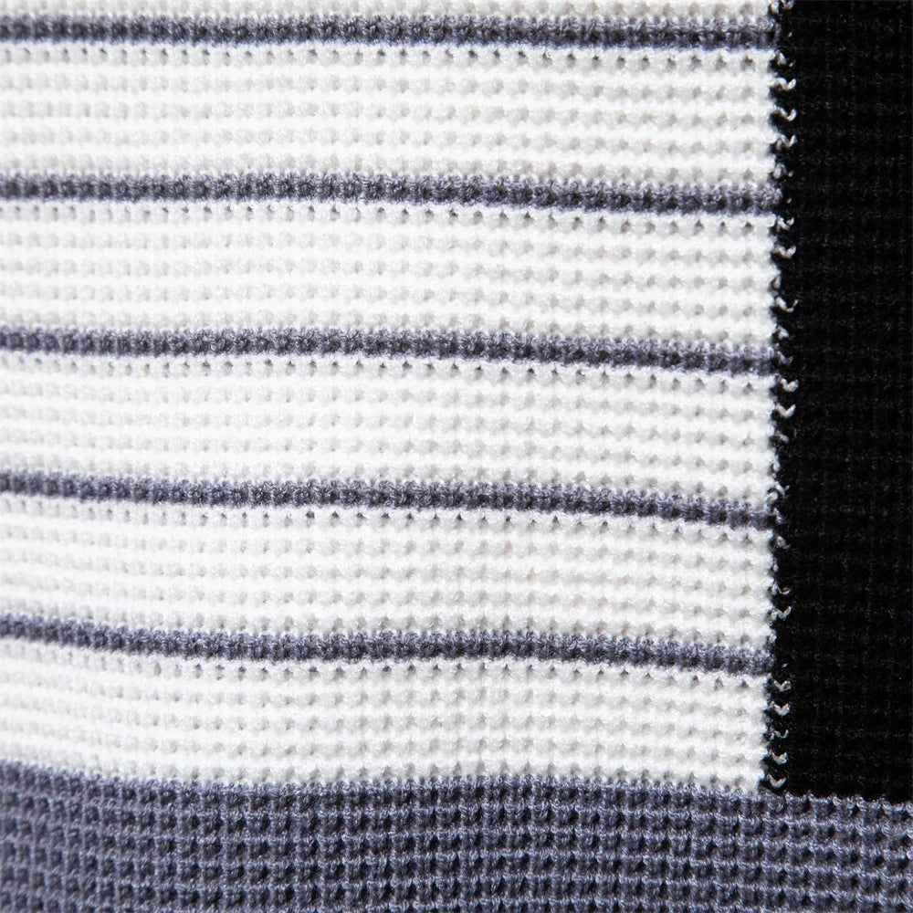 Mode Gestreepte Jeugdtrui voor Heren Casual Pullover Kwaliteit Gebreide Trui Heren Winter Lange Mouw