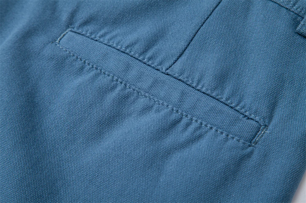 2025 Men's 5-Inch Casual Shorts 100% Cotton Solid Elastic Waist Summer Comfy Beach Business Social Multi Colours