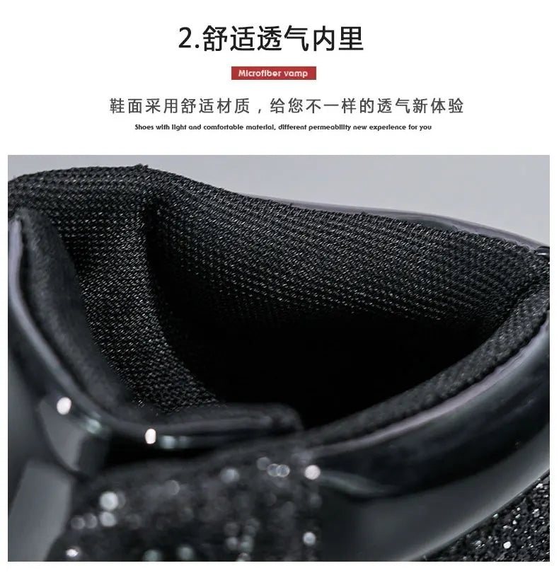 Fashion Women Casual Boots Black Outdoor Lady Luxury Brand Motorcycle Boot High Top Autumn Female Popular Leisure Walking Boots