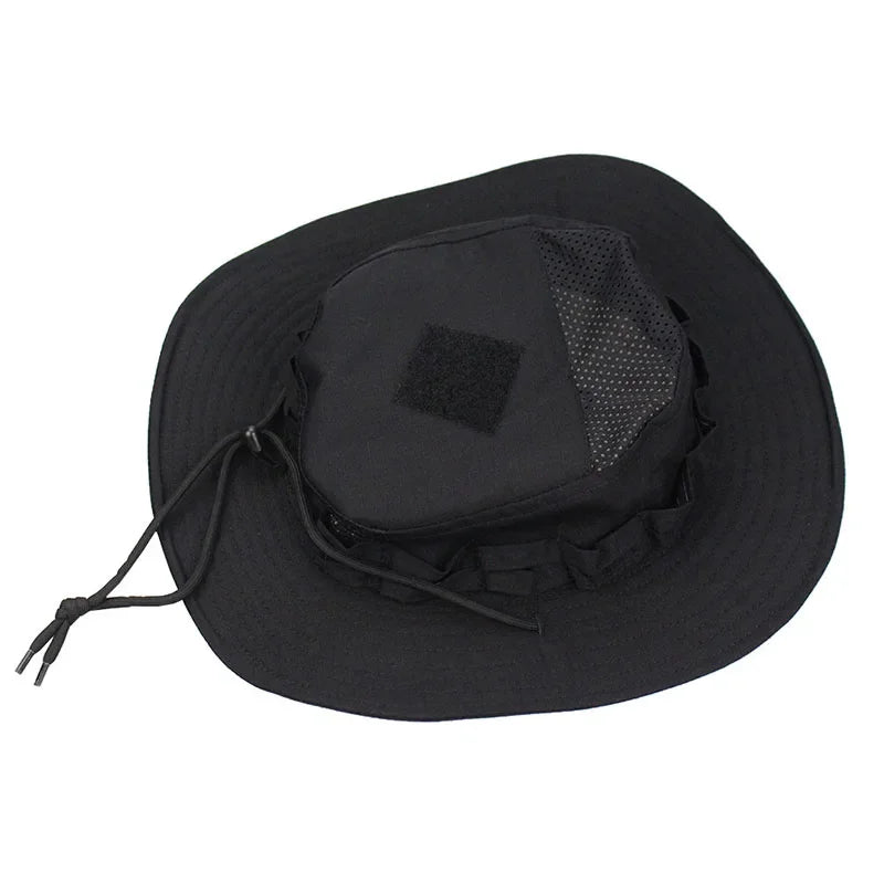New Tactical Boonie Hat Cap Outdoor Sports Fishing Hiking Hat Hunting Hiking Camping Camo Sunproof Hats Mens Headwear