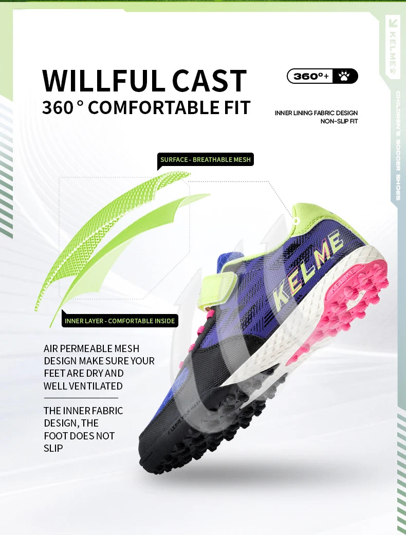 Children's Football Boot  Boys And Girls TF Soccer Shoes Artificial Grass Anti-Slippery Youth AG Sports Training Shoes