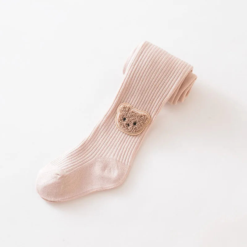 New Autumn Kids Pantyhose Children Cartoon Bear Leggings Girls Outwear Render Pants Girls