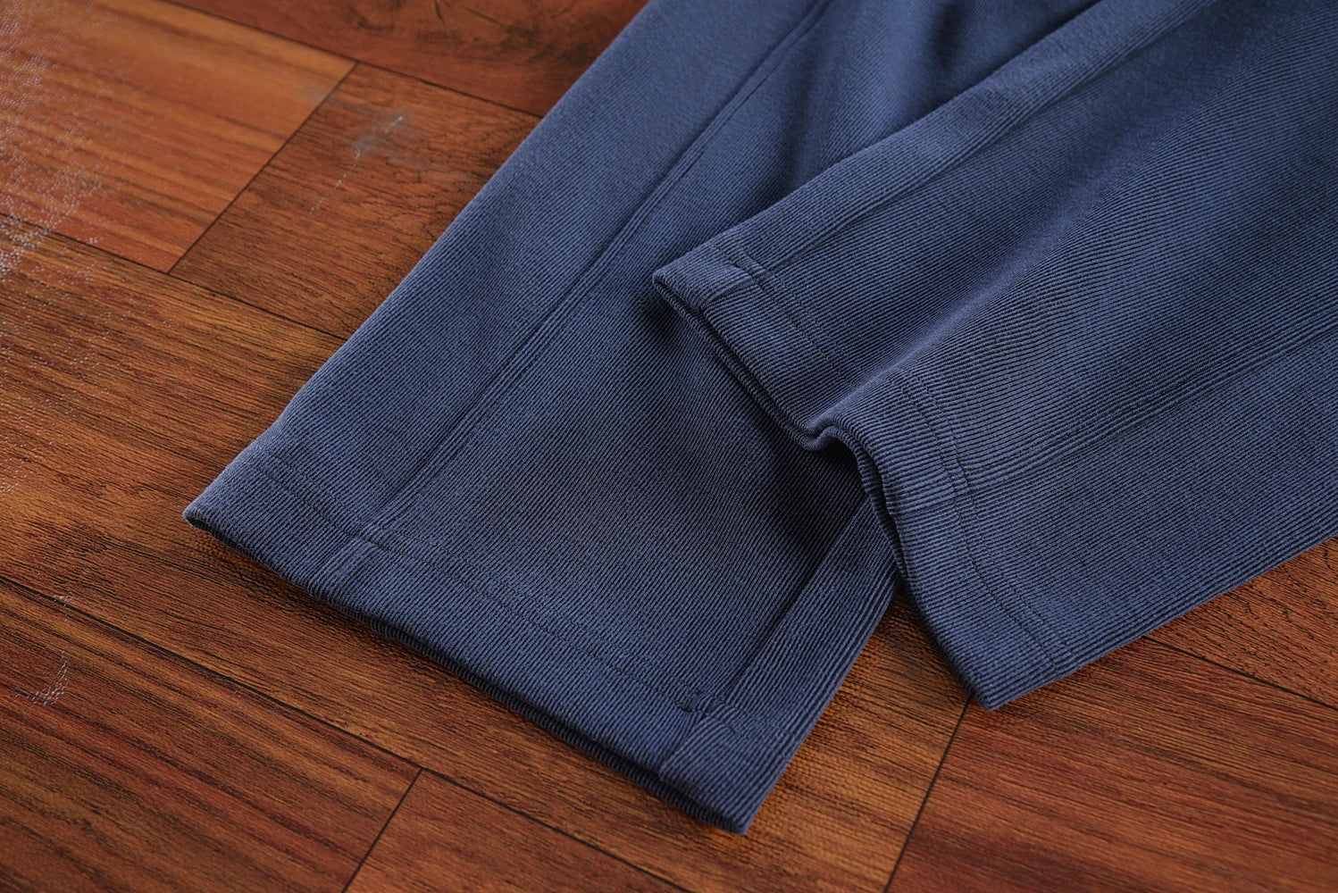 Herfst Nieuwe Amerikaanse Retro Dikke Effen Kleur Gebreide Joggingbroek Heren Eenvoudige Elastische Taille Trekkoord Sport Casual Losse Broek