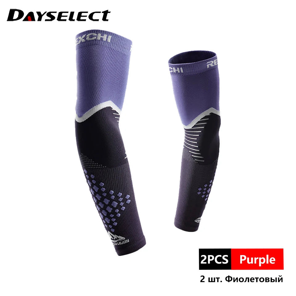 2 stuks sportarm compressiemouwen, bescherming voor hardlooparmen, fitness, basketbal elleboogbeschermers, sport, fietsen, armwarmers
