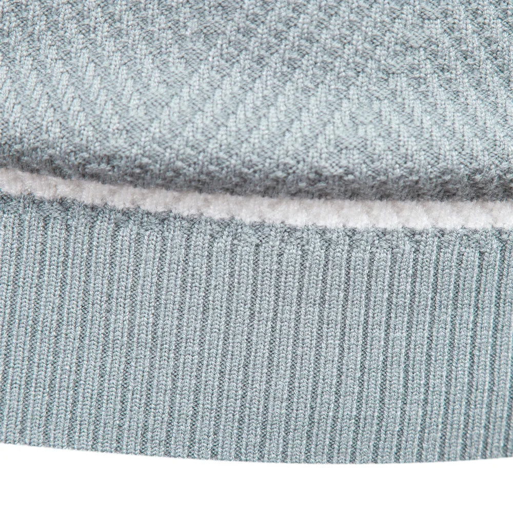 Men's Autumn Pullover Men's Sweater O-neck Patchwork Long Sleeve Warm Slim Sweaters Casual Fashion Sweater For Men