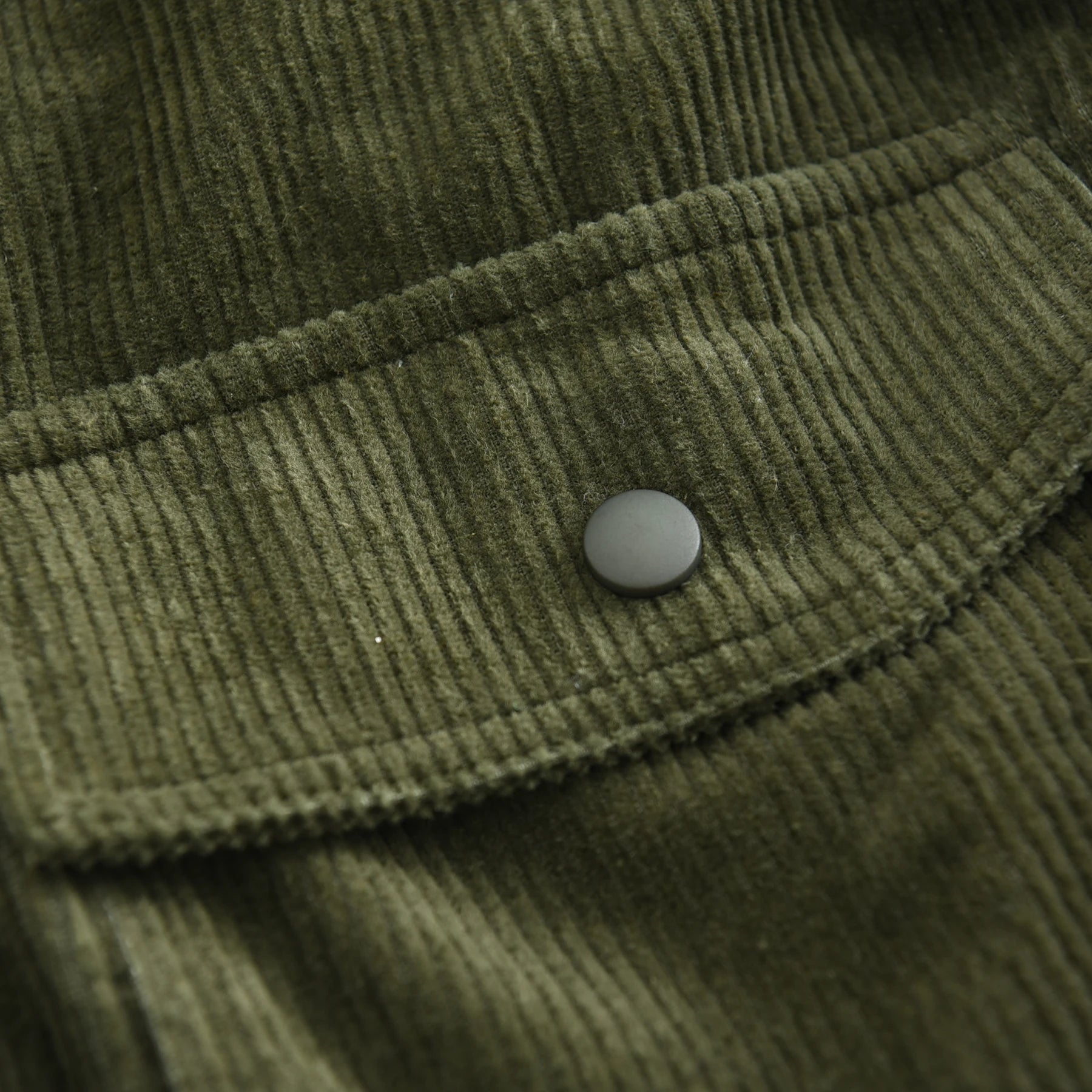 Herfst Winter Nieuw Amerikaans Retro Lange Mouw Revers Verdikt Corduroy Overhemd Heren 100% Katoen Gewassen Dubbele Zak Casual Jas