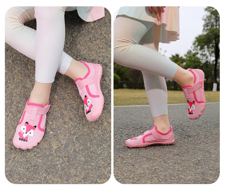 Kids Wide Toe Beach Shoes Lightweight Breathable Non Slip Rubber Sole with Durable Construction for Long Lasting Use