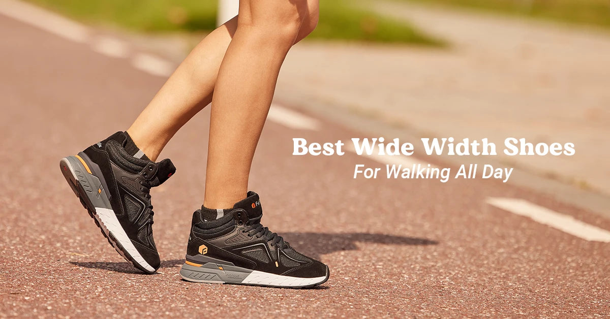 Men's High-Top Basketball Shoes Widened Lightweight Casual Sneakers Breathable For Swollen Feet Pain Relieve