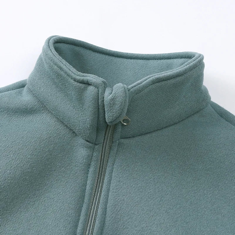 Baby Children's Fleece Lining Hoodies Set Spring Autumn Boys Sports Clothes 2PCS Girls Turtleneck Pullover Casual Suit 1-6Y Unisex