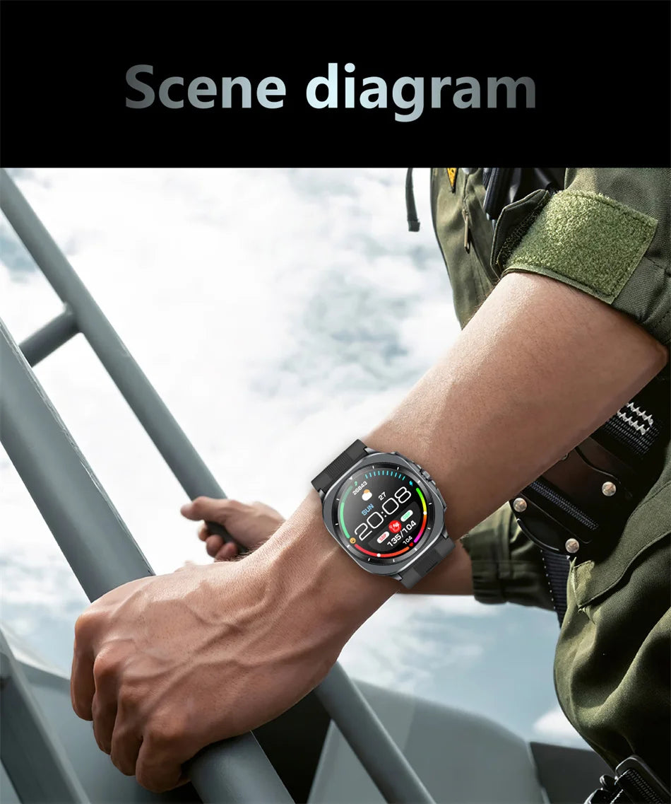 2025 Health track Smartwatch Air Pump Airbag True Blood Pressure Health Measure Smart Watch Men Women Blood oxygen BT Call