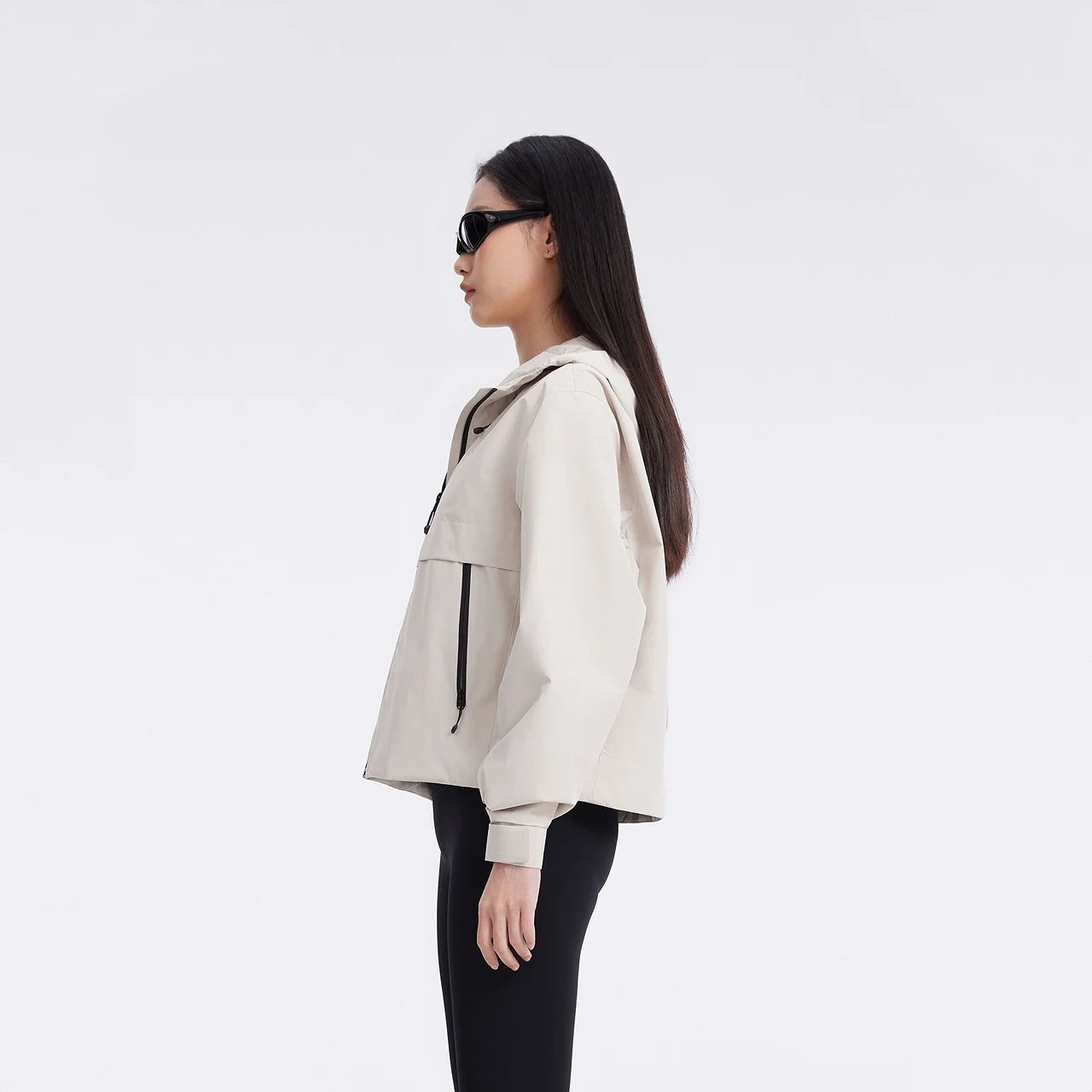 Women's Korean Short Windbreaker Jacket, Spring & Autumn Female Loose Fitting Tops Coat, Solid Colour Outerwear For Ladies