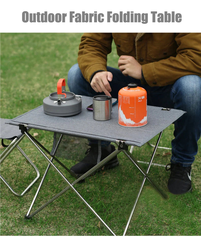 Outdoor Folding Small Table, Portable Camping Picnic Table, Ultralight  Aluminum Alloy Oxford Cloth Table
