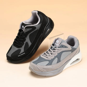 Men's Extra Wide Walking Shoes Wide Cushioned Sports Shoes For Swollen Feet Flat Feet Arch Fit Relieve Heel Pain Black