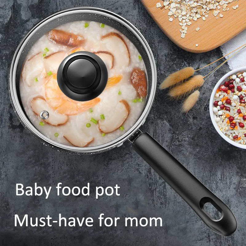 Cooking Pots Soup Pot Stock Pot with Lid Medical Stone Non-stick Saucepan Baby Food Cooker Gas Stove Cooker for Kitchen Milk Pot