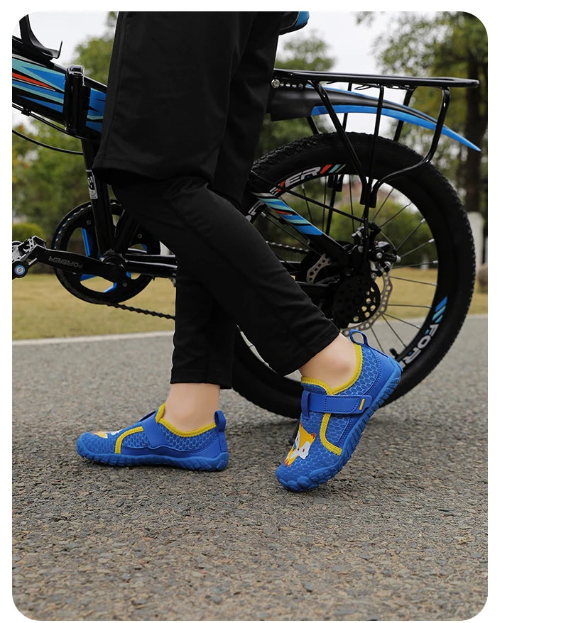 Kids Wide Toe Beach Shoes Lightweight Breathable Non Slip Rubber Sole with Durable Construction for Long Lasting Use