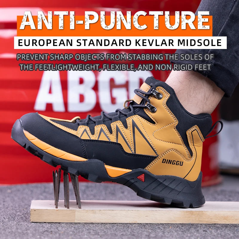 EOCENE Industrial Safety Boots – Steel Toe Slip-Resistant Work Boots with Puncture Protection & Anti-Fatigue Comfort
