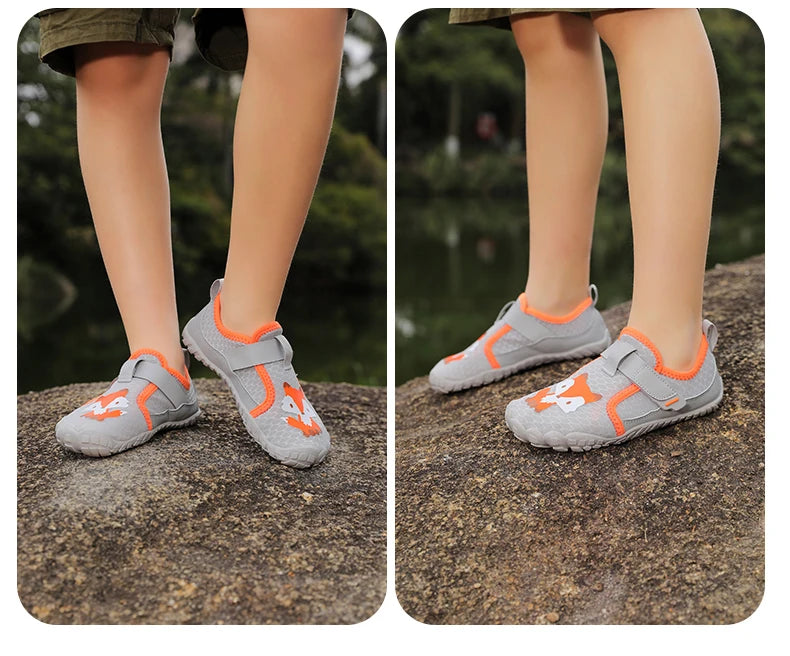 Kids Wide Toe Beach Shoes Lightweight Breathable Non Slip Rubber Sole with Durable Construction for Long Lasting Use