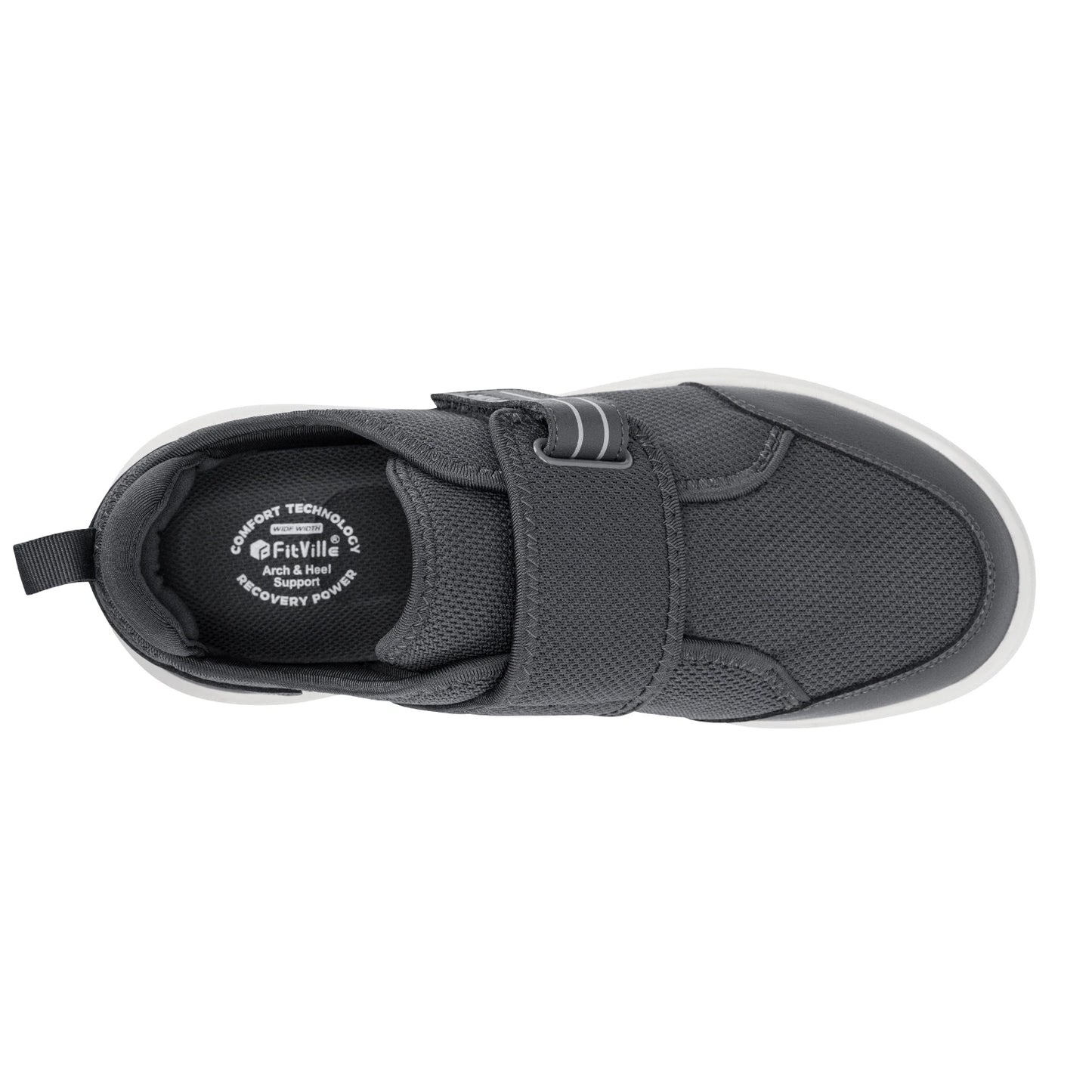 Diabetic Shoes for Men's Extra Wide, Hook, and Loop Walking Shoes for Elderly for Swollen Foot Pain Relief Neuropathy