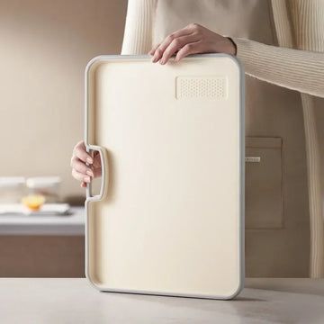 Double-Sided PP Cutting Board - Mold Proof/Antibacterial, BPA Free - Non-Slip/Dishwasher Safe for Veggies/Meat