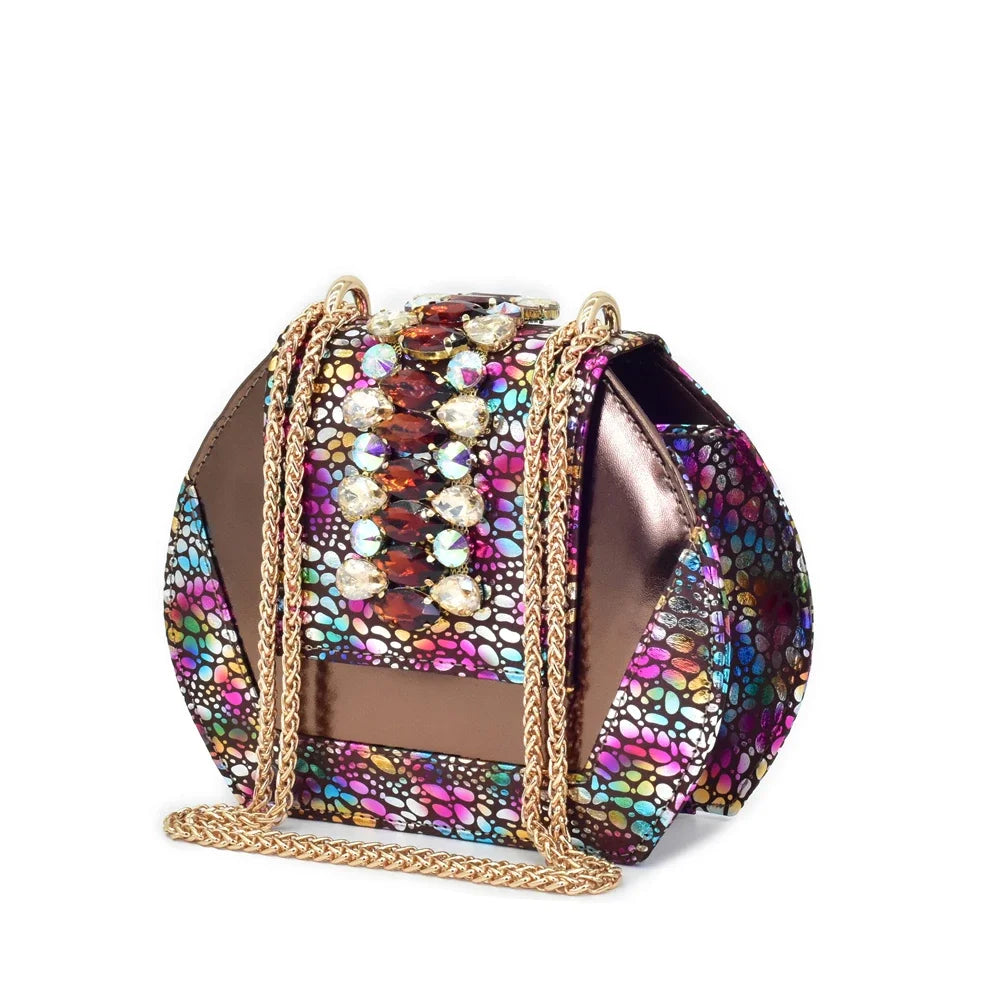 2025 Women Party Italian-Nigerian Shoe and Bag Set Decorated with Rhinestone Suitable for Wedding