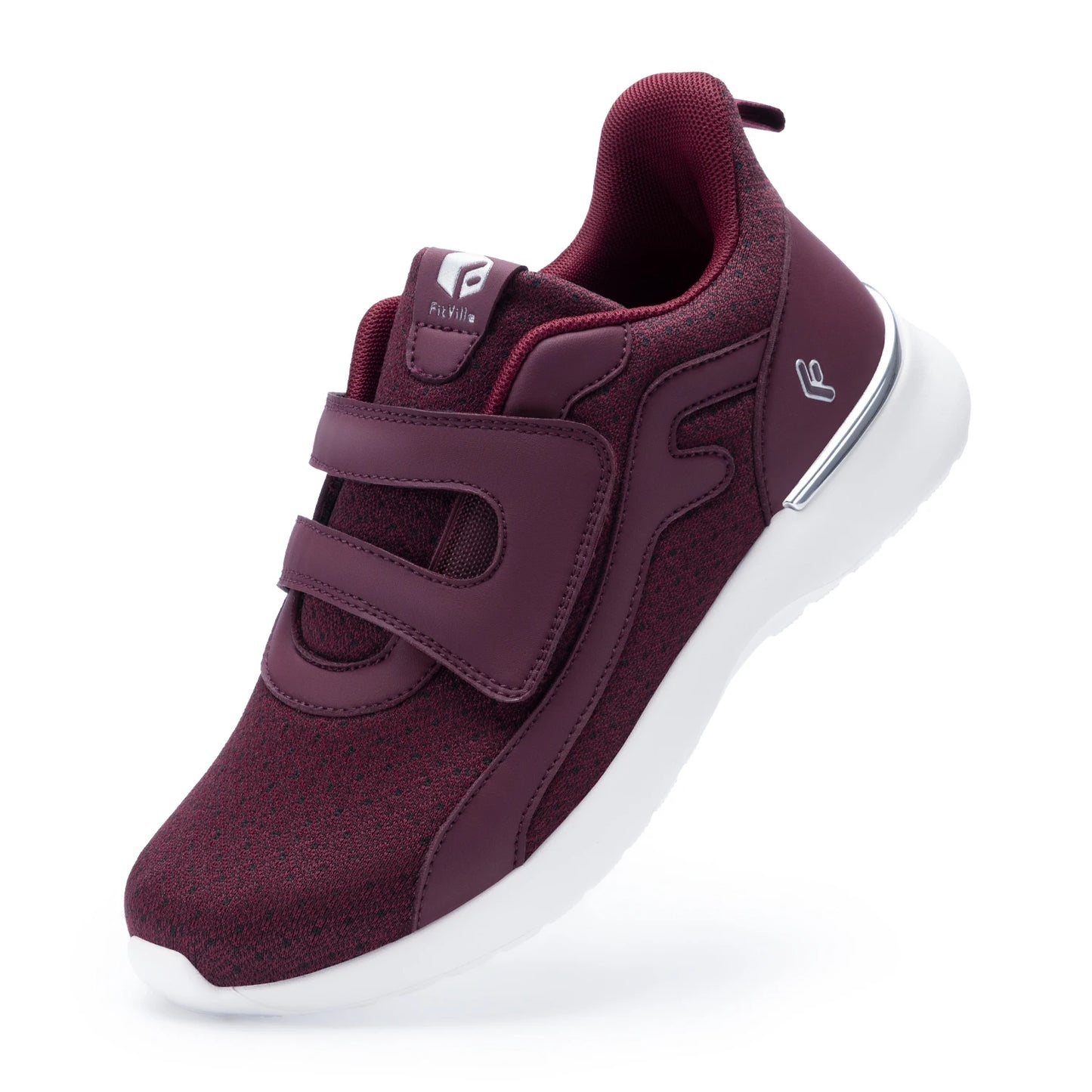 Dames sneakers met brede wandelschoenen, lichtgewicht, ademend en verstelbaar voor dikke voeten met ondersteuning van de voetboog