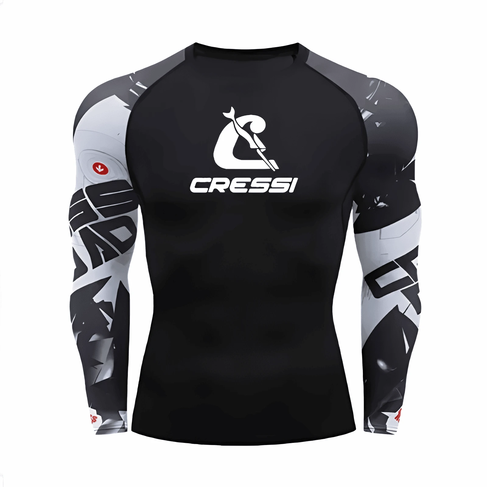 Men’s UPF 50+ Long Sleeve Rash Guard – Quick-Dry Breathable Surf & Swim Shirt for Water Sports & Gym Training