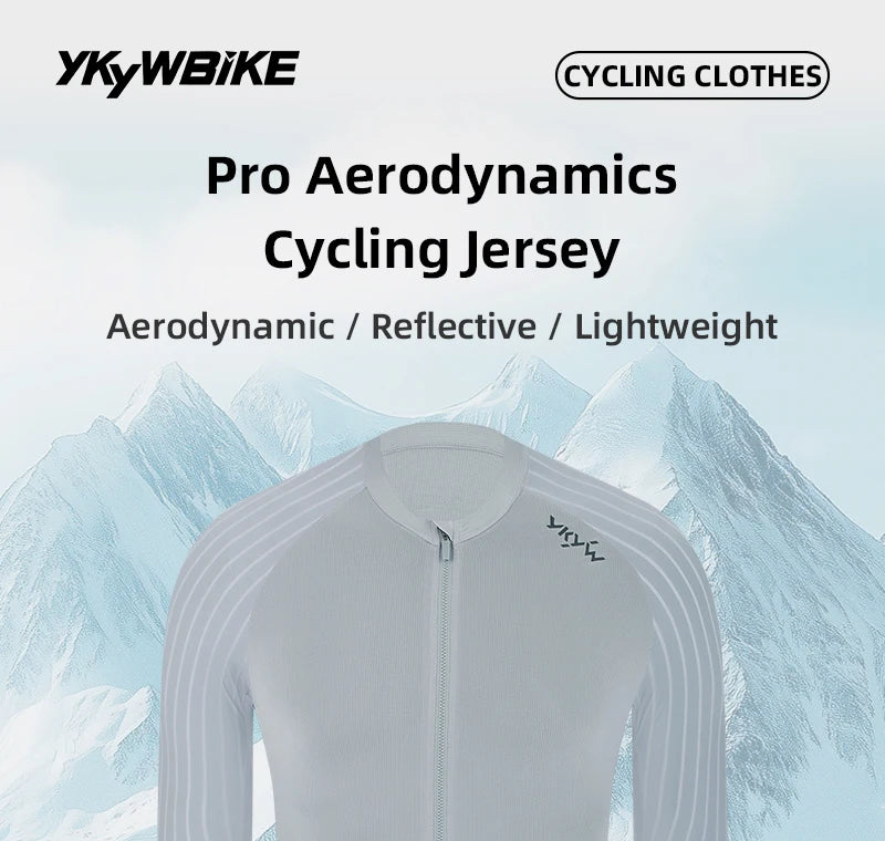 2025 Zomer Heren Fietsshirt Racefiets Shirt Fietsshirt YKK Rits Ademend Aerodynamisch Raglanmouw Sneldrogend