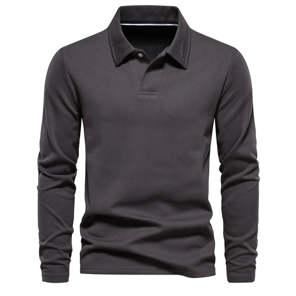 Men's Embroidery Polo Shirt Fashion Neck Turn Down Collar Casual Social Polo Shirts Luxury Golf Shirt For Men