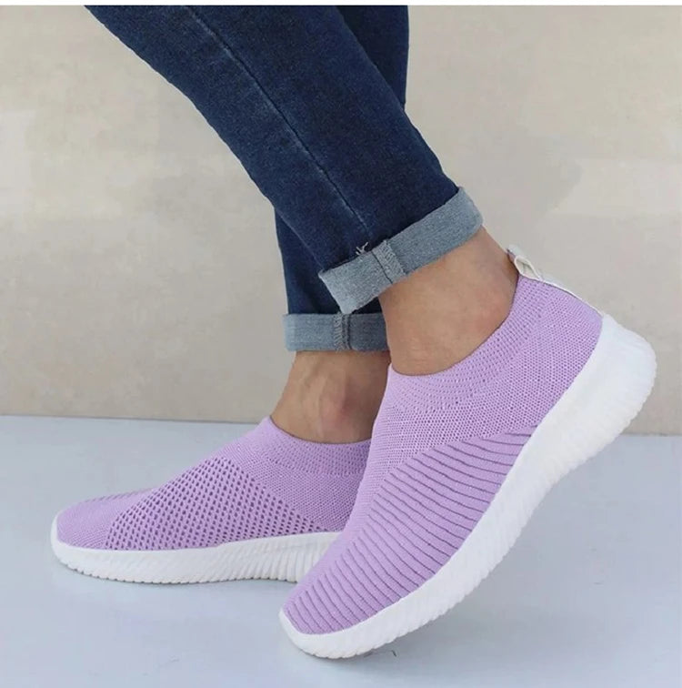 Fashion Women Sneakers Trainers Shoes Woman Comfortable Sneaker Women Slip On Sock Shoes Flat Women's Sneakers Zapatos De Mujer