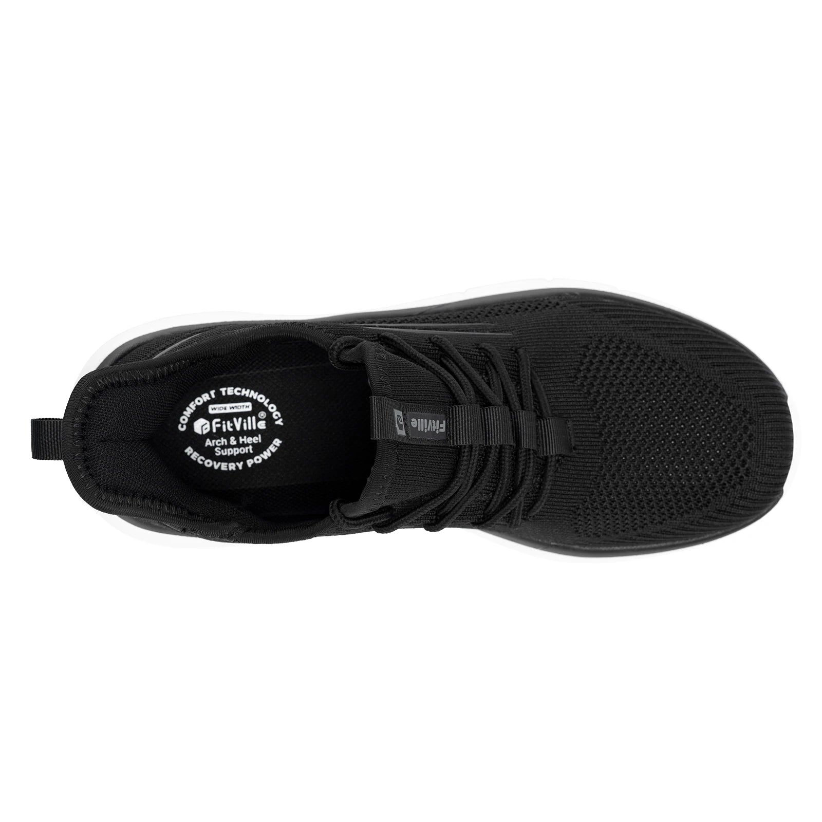 Hardloopschoenen met dikke zool voor heren, schokabsorberende rebound, lichtgewicht voor gezwollen voeten, brede schoenen met voetboogondersteuning