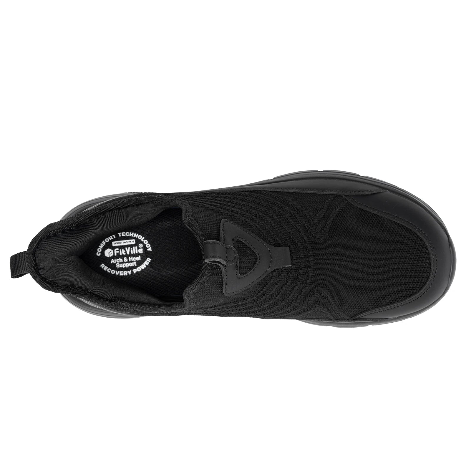 Wide Men's Slip-On Walking Shoes Lightweight Breathable Outdoor Casual Sports Running Shoes Sneakers For Swollen Feet