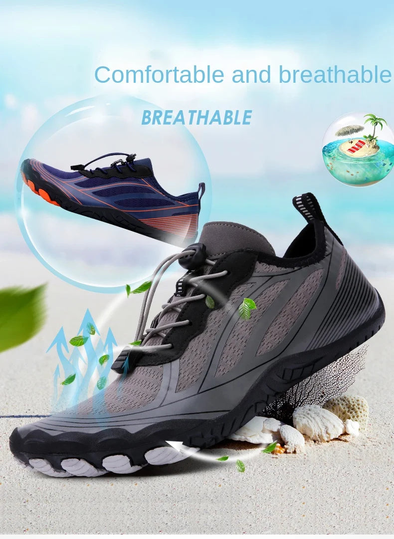Unisex Quick-Dry Water Shoes – Breathable Aqua Beach & Diving Shoes for Swimming, Hiking & Outdoor Water Sports
