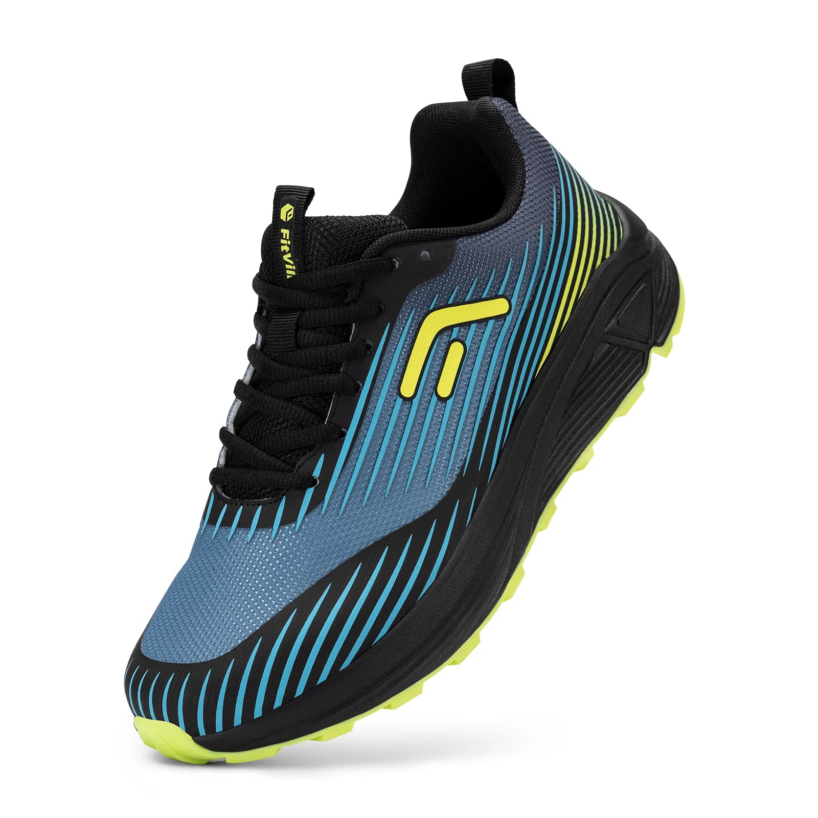 Men's Extra Wide Non-Slip Trail Running Shoes - Lightweight Sneakers For Swollen Feet & Arch Support Pain Relieve