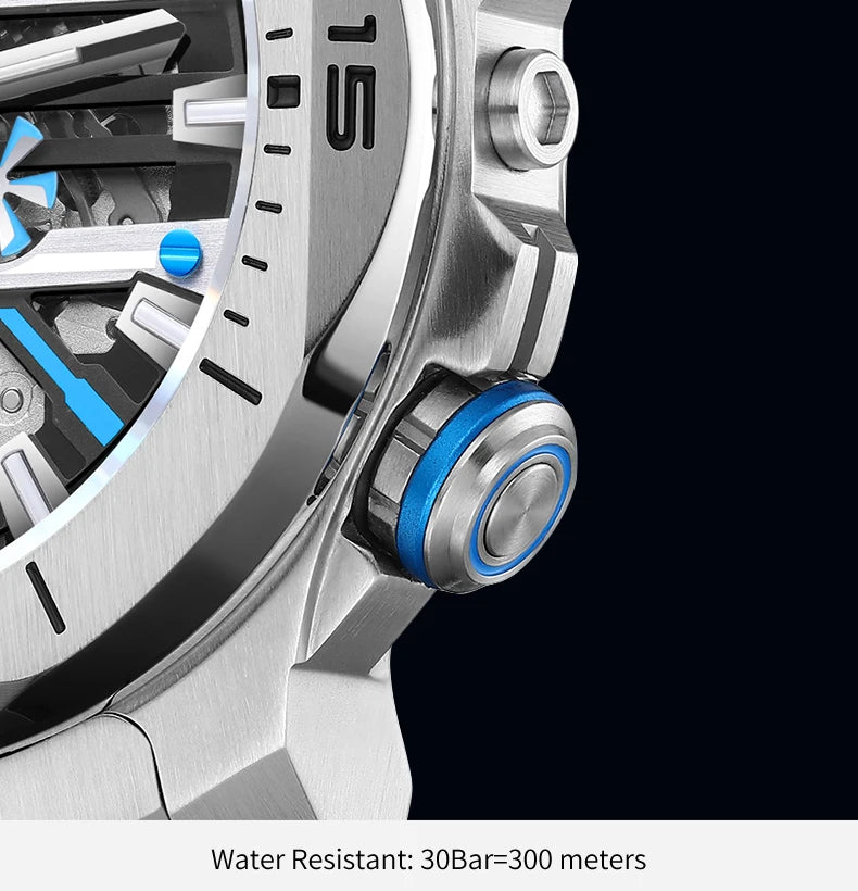 Yelang Men Dress Watch 44mm Vintage Dial Retro Business Luxury Sapphire Japan 8N40 Automatic Mechanical Waterproof 30Bar Reloj