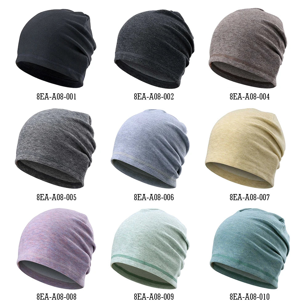 Winter Fleece Beanies Bicycle Sports Tennis Fitness Stretch Running Hiking Cycling Hat Snowboard Soft Windproof Cap Women Men