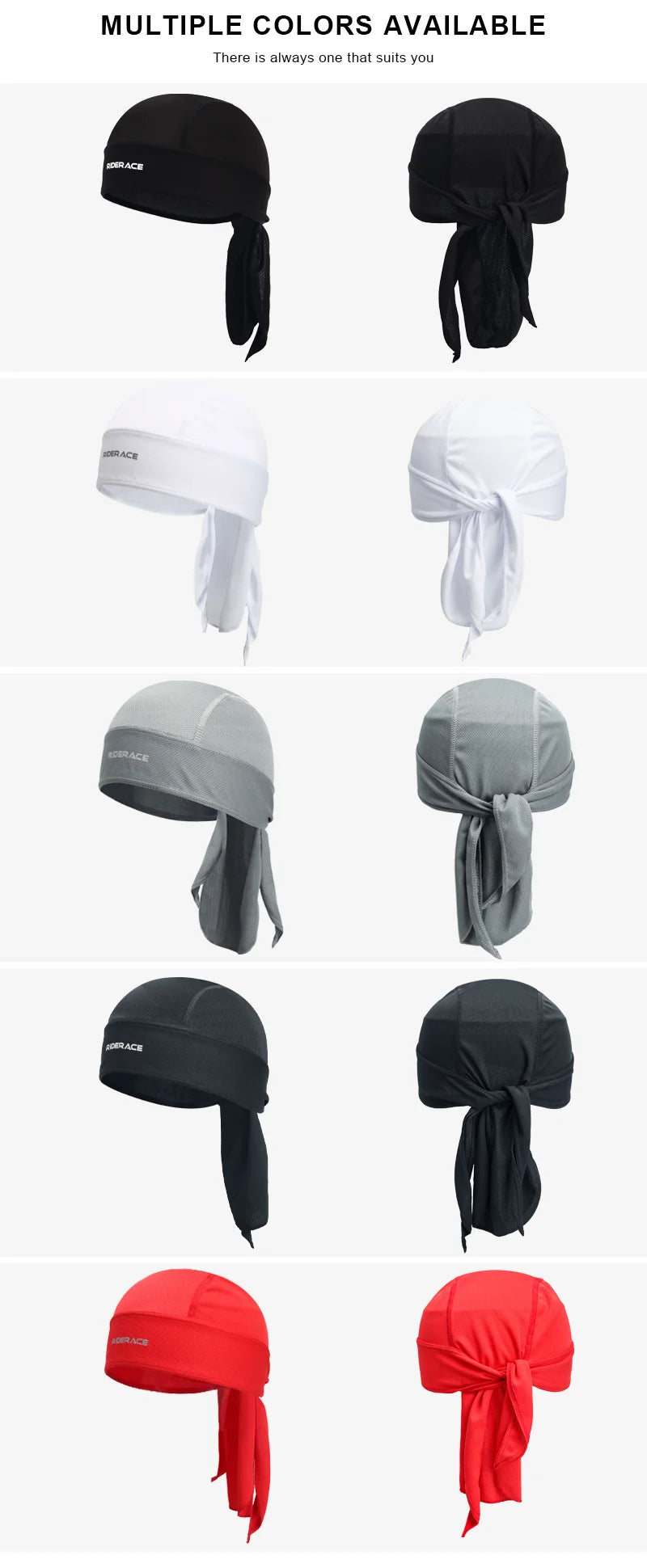 Summer Cycling Cap Quick Dry Breathable Pirate Hat Outdoor Sport Running Hiking Sunscreen Hood Headwear Wicking High Elasticity