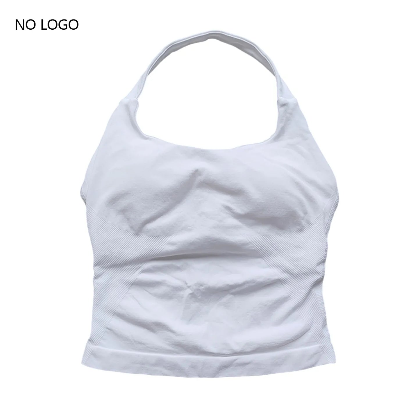Impact Halter Top Sportswear Woman Gym Push-Up Bra Backless Yoga Tank Top Fitness Workout Activewear Gym Clothes Sports Shirts