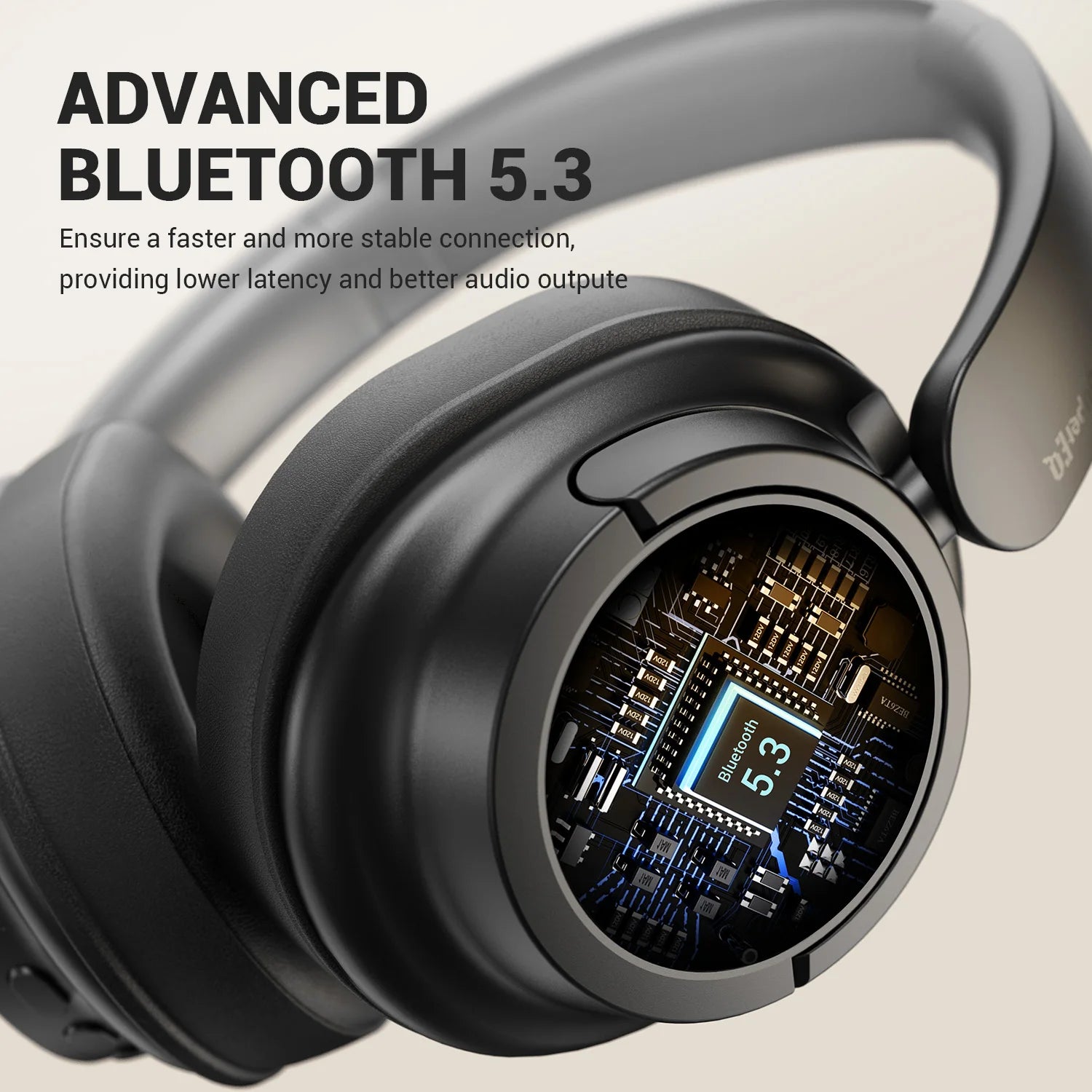Oneodio SuperEQ V16 Wireless Bluetooth 5.3 Headphones 40mm Driver Headsets 90Hrs Playtime Over-Ear Bluetooth Headset
