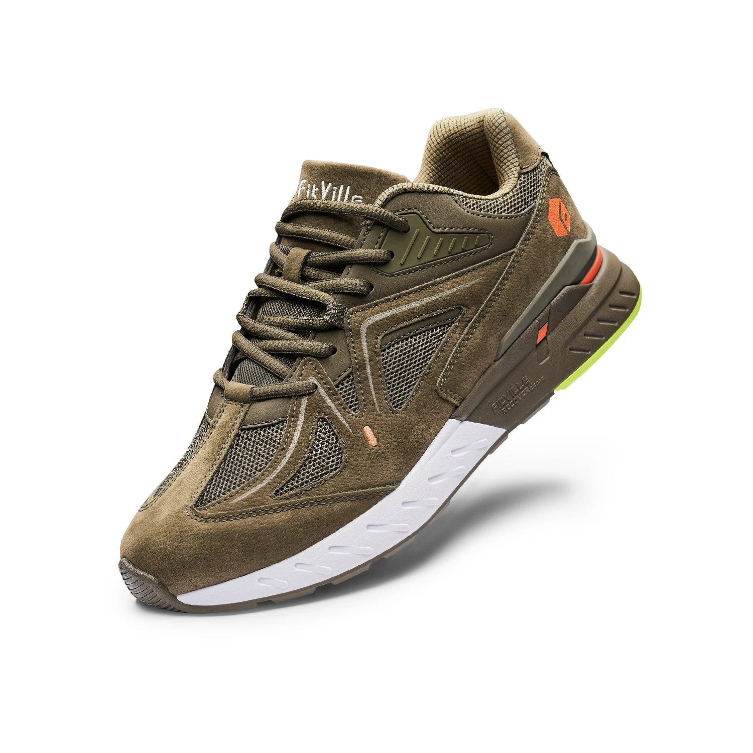 Men's Extra Wide, Lightweight & Non-Slip Running / Walking Shoes - Sneakers For Flat Feet, Arch Fit & Heel Pain Relieve