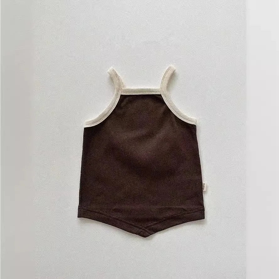2025 Zomer Nieuwe Baby Mouwloze T-shirts Katoenen Baby Meisjes Effen Sling Tops Peuter Jongen Vest Casual Ademende Kinderkleding 0-2Y Unisex